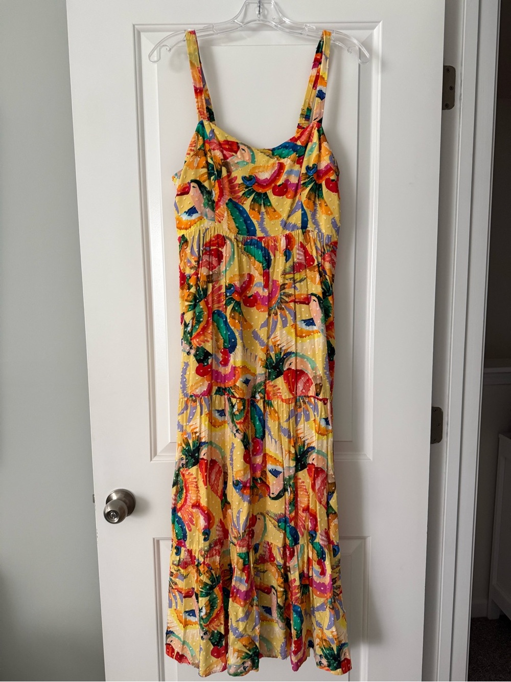 FARM Rio Yellow Tropical Maxi Dress with Multicolor Print - Picture 4 of 7